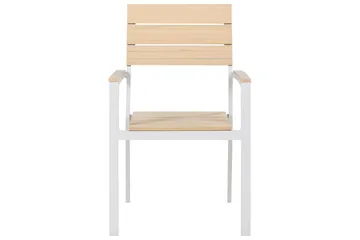 Grosseto Karmstol Utomhus - Beige/Vit - Utemöbler - Balkong - Balkongmöbler - Balkongstol