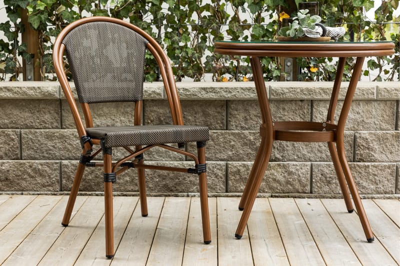 Guarda Matstol Utomhus 50 cm - Svart - Utemöbler - Balkong - Balkongmöbler - Balkongstol