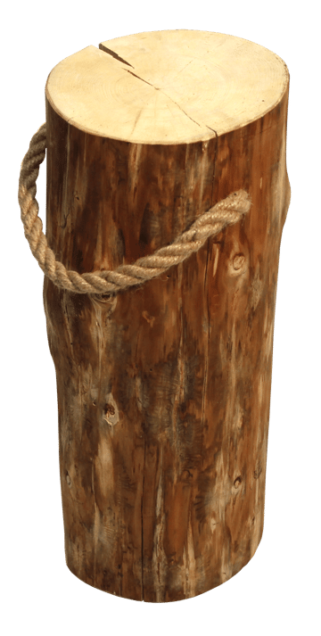 Hillerstorp EcoFurn Stubbe Pölkky 60 cm Ø25-35 cm - Natur - Utemöbler - Balkong - Balkongmöbler - Balkongstol
