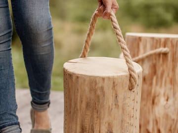 Hillerstorp EcoFurn Stubbe Pölkky 60 cm Ø25-35 cm - Natur - Utemöbler - Balkong - Balkongmöbler - Balkongstol
