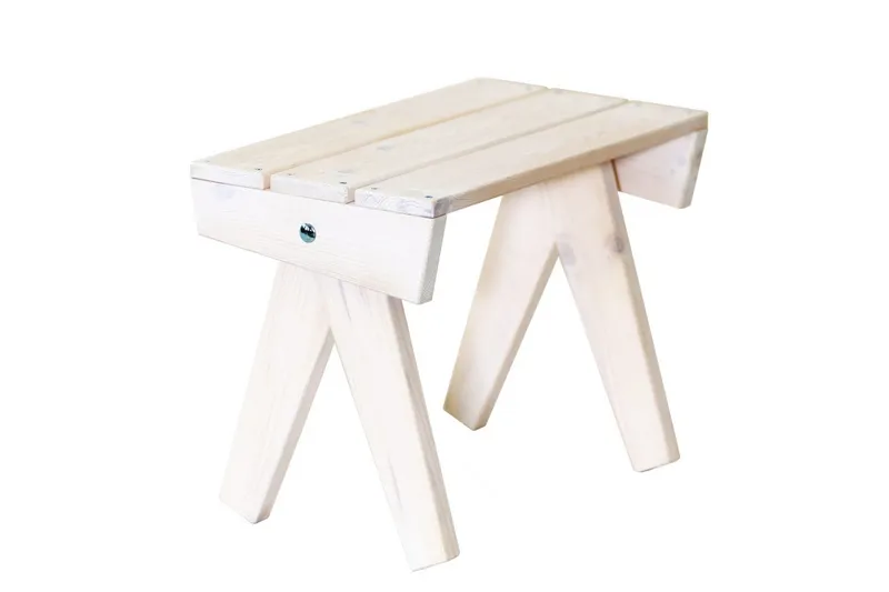 Hillerstorp EcoFurn Utebord Granny Furu Oljad Vit, Vit