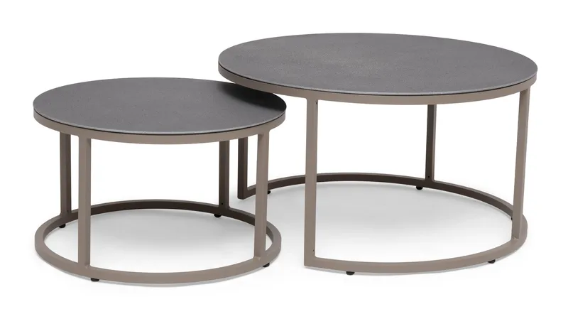 Hillerstorp Jet Set Satsbord Rund Utomhus Beige, Beige
