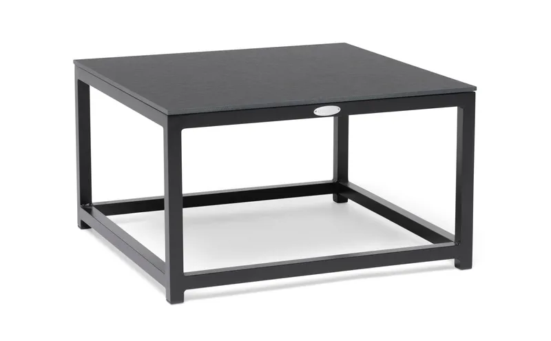 Hillerstorp Jet Set Soffbord Utomhus 70 x 70 cm Svart, Svart