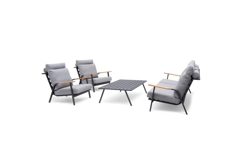 Hillerstorp Kungshult Utebord 81 x 140 cm Grå - Utemöbler - Balkong - Balkongmöbler - Balkongbord