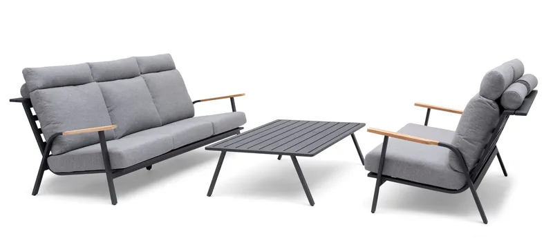 Hillerstorp Kungshult Utebord 81 x 140 cm Grå - Utemöbler - Balkong - Balkongmöbler - Balkongbord
