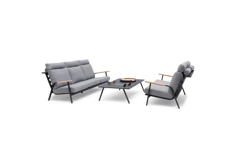 Hillerstorp Kungshult Utebord 81 x 140 cm Grå - Utemöbler - Balkong - Balkongmöbler - Balkongbord