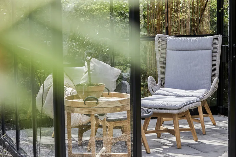 Himmelsnäs Runt Sidobord BrickUtebord och Avlastningsbord Utomhus 60 cm Trä - Brun - Utemöbler - Balkong - Balkongmöbler - Balkongbord