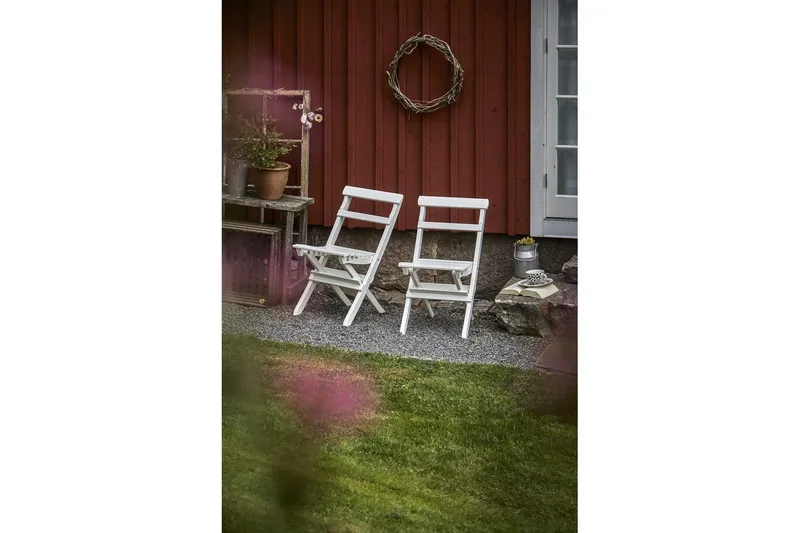 Hillerstorp Torpet Klappstol Utomhus Vit - Vit - Utemöbler - Balkong - Balkongmöbler - Balkongstol