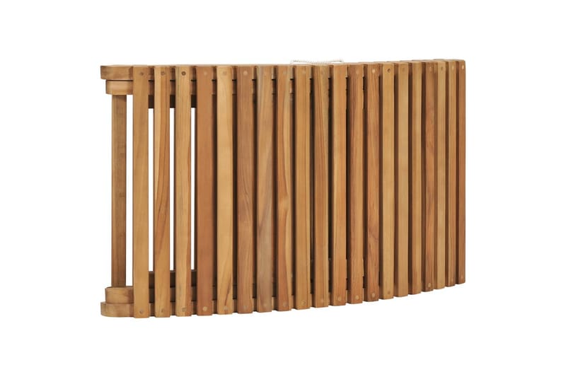 Hopfällbart Loungebord Utomhus med 2 Stolar Teak Trä - Brun - Utemöbler - Balkong - Balkongmöbler - Balkongbord