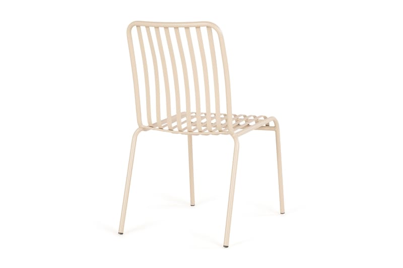 Jarva Matstol Utomhus i metall - Beige - Utemöbler - Balkong - Balkongmöbler - Balkongstol