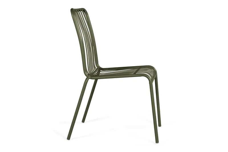 Jarva Matstol Utomhus i metall för balkong och uteplats - Grön - Utemöbler - Balkong - Balkongmöbler - Balkongstol