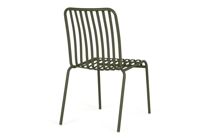 Jarva Matstol Utomhus i metall för balkong och uteplats - Grön - Utemöbler - Balkong - Balkongmöbler - Balkongstol