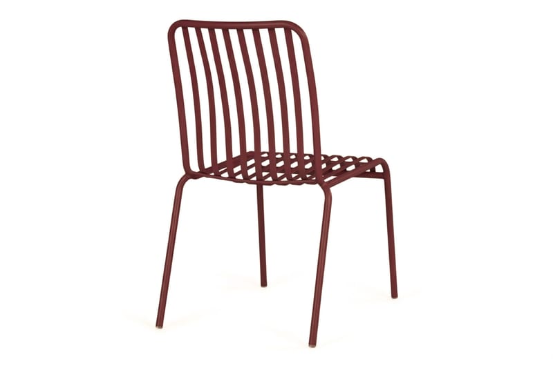 Jarva Matstol Utomhus i metall för balkong och uteplats - Röd - Utemöbler - Balkong - Balkongmöbler - Balkongstol