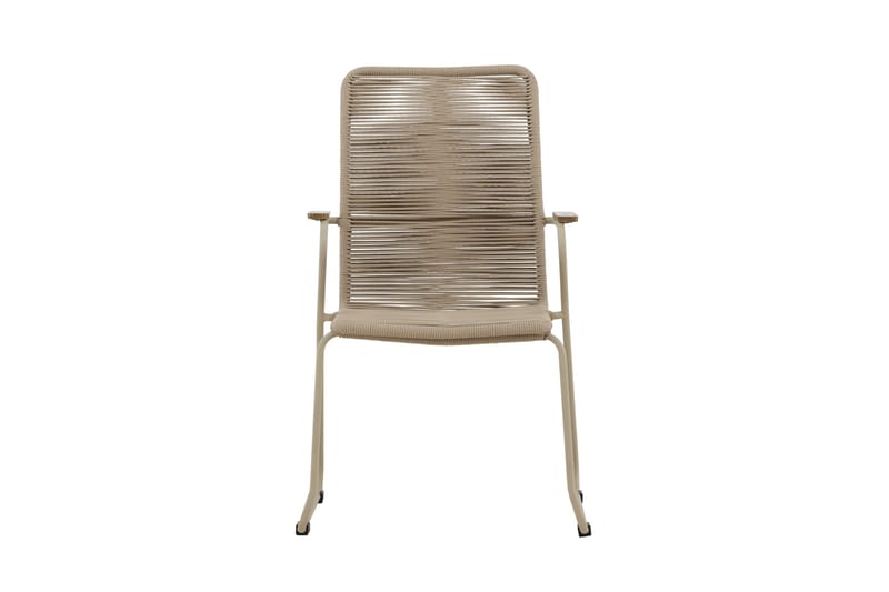 Karmstolar utomhus (med armstöd) Venture Home Bois Diningchair - Beige / Beige Rope FSC Mix Beige - Utemöbler - Balkong - Balkongmöbler - Balkongstol