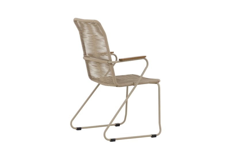 Karmstolar utomhus (med armstöd) Venture Home Bois Diningchair - Beige / Beige Rope FSC Mix Beige - Utemöbler - Balkong - Balkongmöbler - Balkongstol