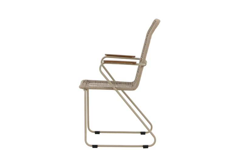 Karmstolar utomhus (med armstöd) Venture Home Bois Diningchair - Beige / Beige Rope FSC Mix Beige - Utemöbler - Balkong - Balkongmöbler - Balkongstol