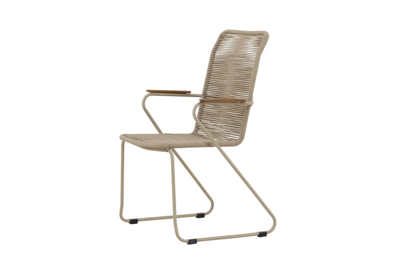 Karmstolar utomhus (med armstöd) Venture Home Bois Diningchair - Beige / Beige Rope FSC Mix Beige - Utemöbler - Balkong - Balkongmöbler - Balkongstol