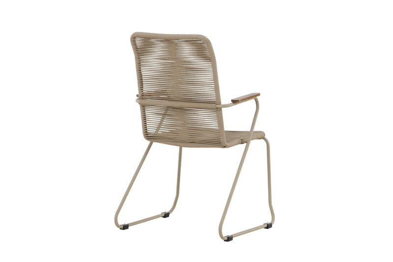 Karmstolar utomhus (med armstöd) Venture Home Bois Diningchair - Beige / Beige Rope FSC Mix Beige - Utemöbler - Balkong - Balkongmöbler - Balkongstol