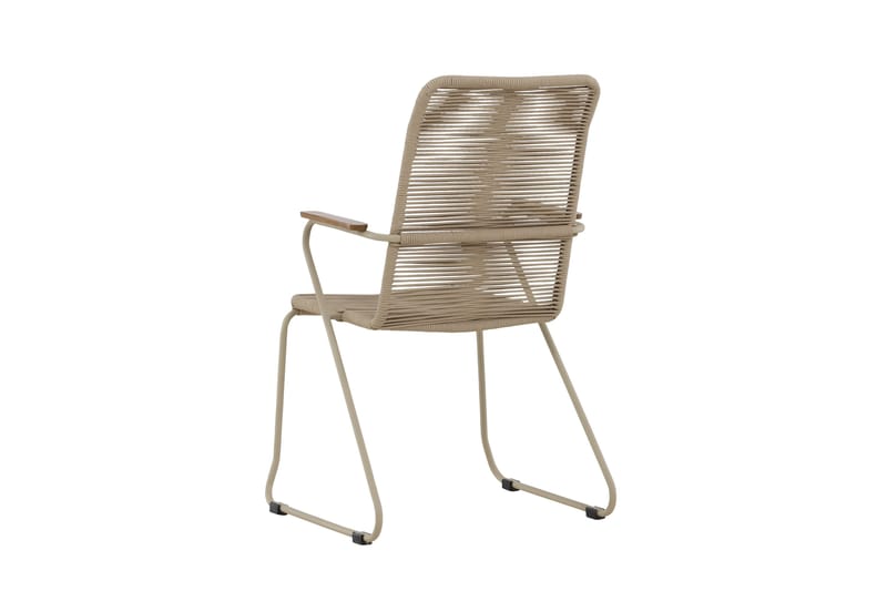 Karmstolar utomhus (med armstöd) Venture Home Bois Diningchair - Beige / Beige Rope FSC Mix Beige - Utemöbler - Balkong - Balkongmöbler - Balkongstol