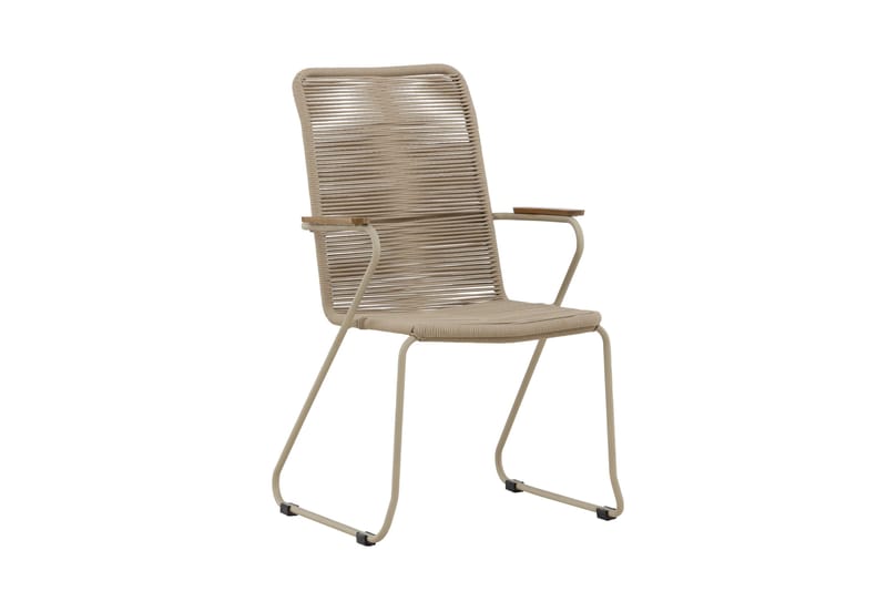 Karmstolar utomhus (med armstöd) Venture Home Bois Diningchair - Beige / Beige Rope FSC Mix Beige - Utemöbler - Balkong - Balkongmöbler - Balkongstol