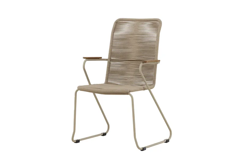 Karmstolar utomhus (med armstöd) Venture Home Bois Diningchair - Beige / Beige Rope FSC Mix Beige, undefined