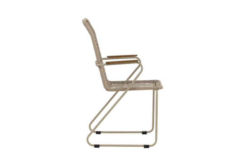 Karmstolar utomhus (med armstöd) Venture Home Bois Diningchair - Beige / Beige Rope FSC Mix Beige - Utemöbler - Balkong - Balkongmöbler - Balkongstol