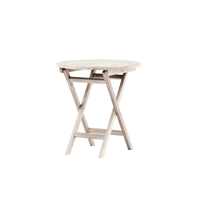 Kenya Cafébord 70 cm - Whitewash - Utemöbler - Balkong - Balkongmöbler - Balkongbord