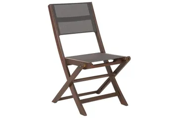 Kettelle Klappstol Utomhus 57x50x90 cm - Mörkbrun/Grå - Utemöbler - Balkong - Balkongmöbler - Balkongstol