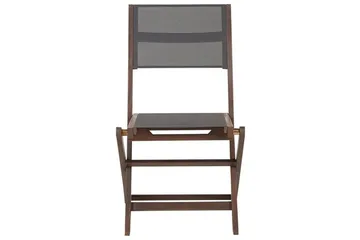 Kettelle Klappstol Utomhus 57x50x90 cm - Mörkbrun/Grå - Utemöbler - Balkong - Balkongmöbler - Balkongstol