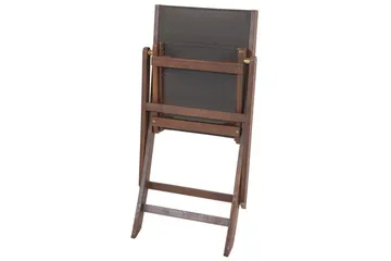 Kettelle Klappstol Utomhus 57x50x90 cm - Mörkbrun/Grå - Utemöbler - Balkong - Balkongmöbler - Balkongstol
