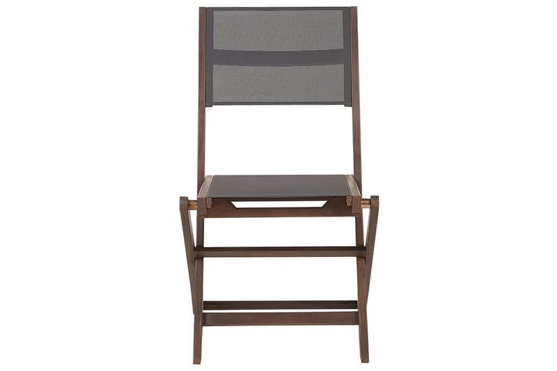 Kettelle Klappstol Utomhus 57x50x90 cm - Mörkbrun/Grå - Utemöbler - Balkong - Balkongmöbler - Balkongstol