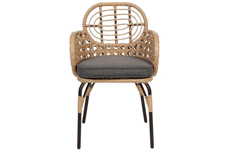 Leamington Karmstol Utomhus - Natural/Beige/Grå/Svart - Utemöbler - Balkong - Balkongmöbler - Balkongstol