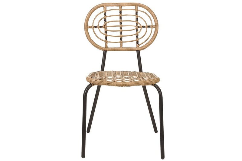 Leamington Matstol Utomhus - Natural/Beige/Svart - Utemöbler - Balkong - Balkongmöbler - Balkongstol