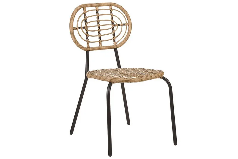 Leamington Matstol Utomhus, Natural/Beige/Svart