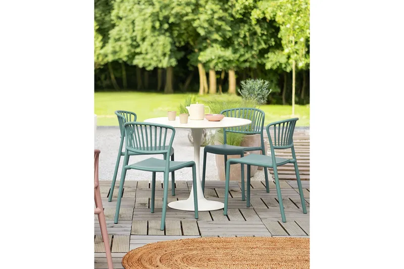 Leverano Matstol Utomhus - Grön - Utemöbler - Balkong - Balkongmöbler - Balkongstol