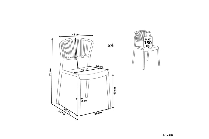 Leverano Matstol Utomhus - Grön - Utemöbler - Balkong - Balkongmöbler - Balkongstol