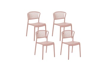 Leverano Matstol Utomhus - Rosa - Utemöbler - Balkong - Balkongmöbler - Balkongstol