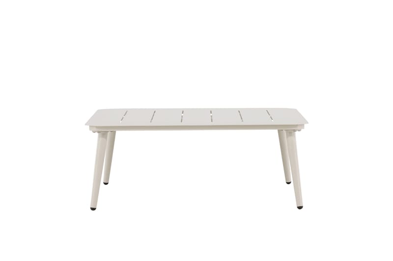 Lina Soffbord och Utebord 90 cm Aluminium - Vit - Utemöbler - Balkong - Balkongmöbler - Balkongbord
