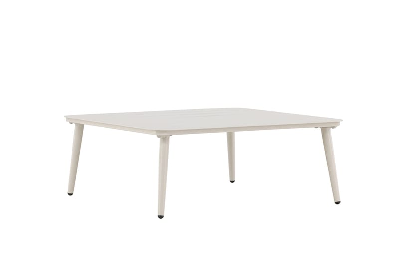 Lina Soffbord och Utebord 90 cm Aluminium - Vit - Utemöbler - Balkong - Balkongmöbler - Balkongbord