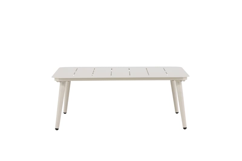Lina Soffbord och Utebord 90 cm Aluminium - Vit - Utemöbler - Balkong - Balkongmöbler - Balkongbord