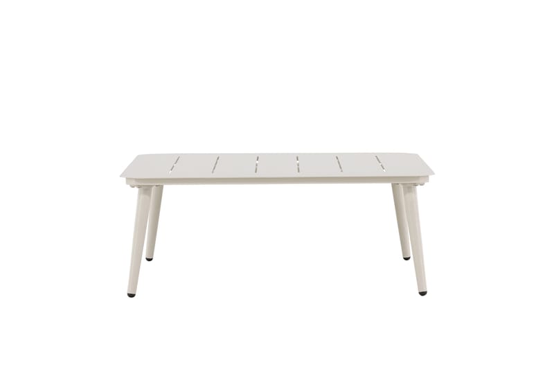 Lina Soffbord och Utebord 90 cm Aluminium - Vit - Utemöbler - Balkong - Balkongmöbler - Balkongbord