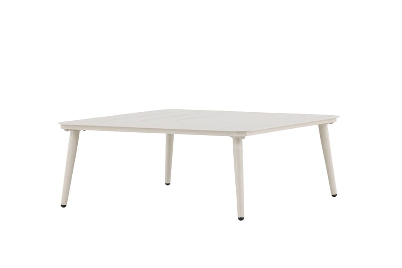 Lina Soffbord och Utebord 90 cm Aluminium - Vit - Utemöbler - Balkong - Balkongmöbler - Balkongbord