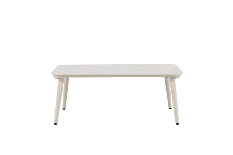 Lina Soffbord och Utebord 90 cm Aluminium - Vit - Utemöbler - Balkong - Balkongmöbler - Balkongbord