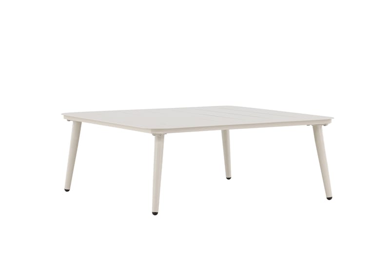 Lina Soffbord och Utebord 90 cm Aluminium - Vit - Utemöbler - Balkong - Balkongmöbler - Balkongbord