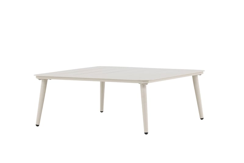 Lina Soffbord och Utebord 90 cm Aluminium - Vit - Utemöbler - Balkong - Balkongmöbler - Balkongbord