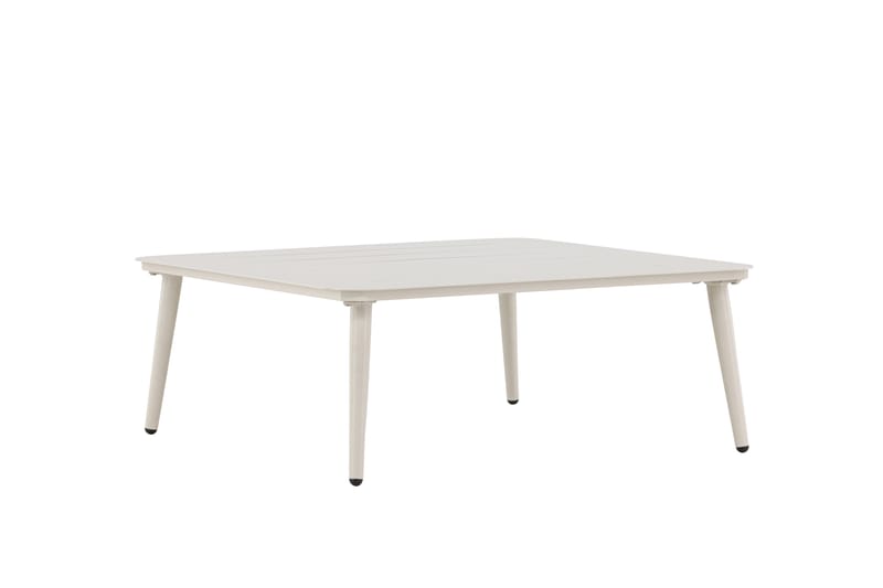 Lina Soffbord och Utebord 90 cm Aluminium - Vit - Utemöbler - Balkong - Balkongmöbler - Balkongbord