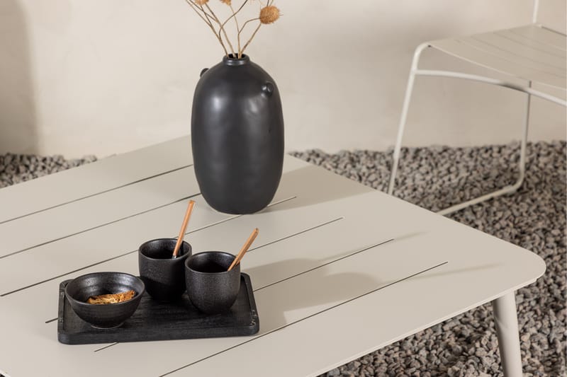 Lina Soffbord 90x90 cm Beige - Venture Home - Loungebord & soffbord utomhus - Balkongbord