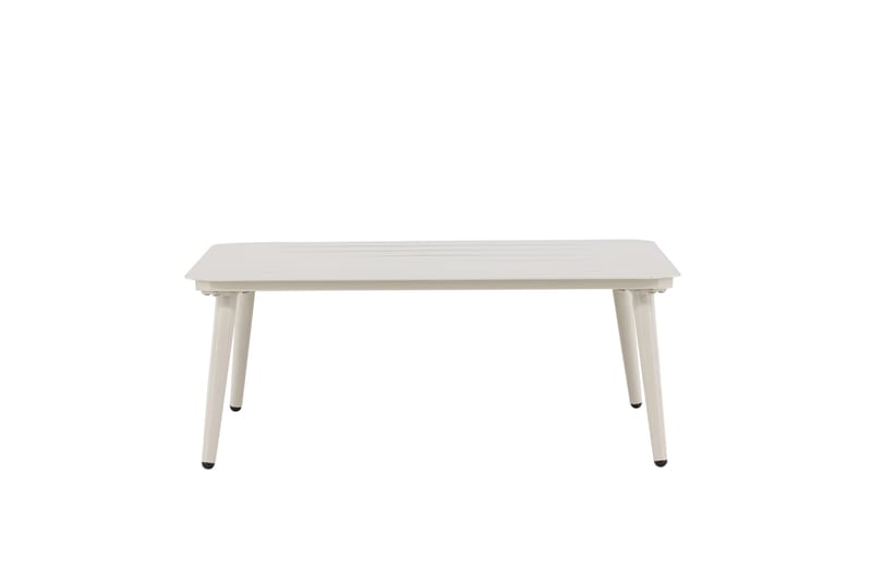 Lina Soffbord och Utebord 90 cm Aluminium - Vit - Utemöbler - Balkong - Balkongmöbler - Balkongbord