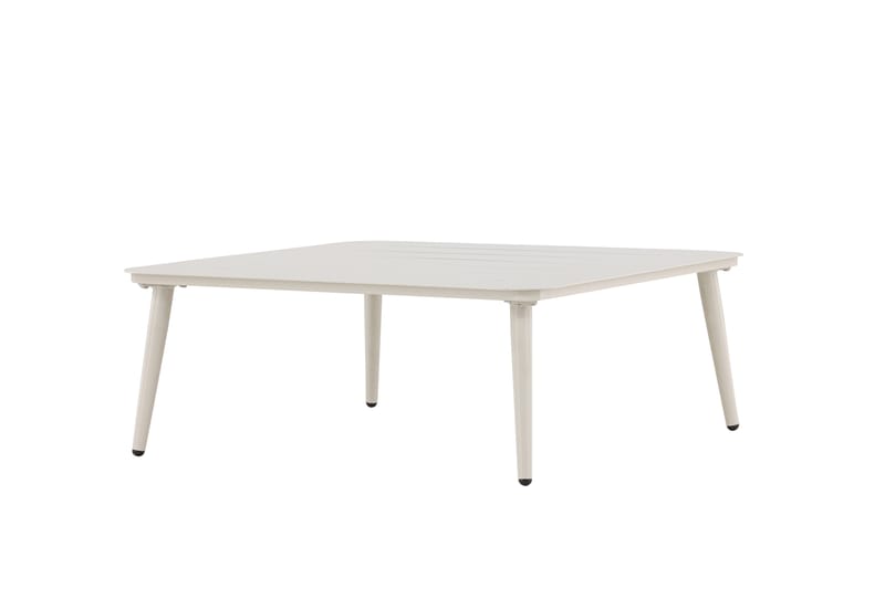 Lina Soffbord och Utebord 90 cm Aluminium - Vit - Utemöbler - Balkong - Balkongmöbler - Balkongbord