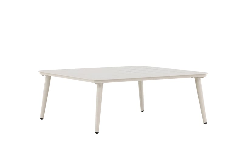 Lina Soffbord och Utebord 90 cm Aluminium - Vit - Utemöbler - Balkong - Balkongmöbler - Balkongbord
